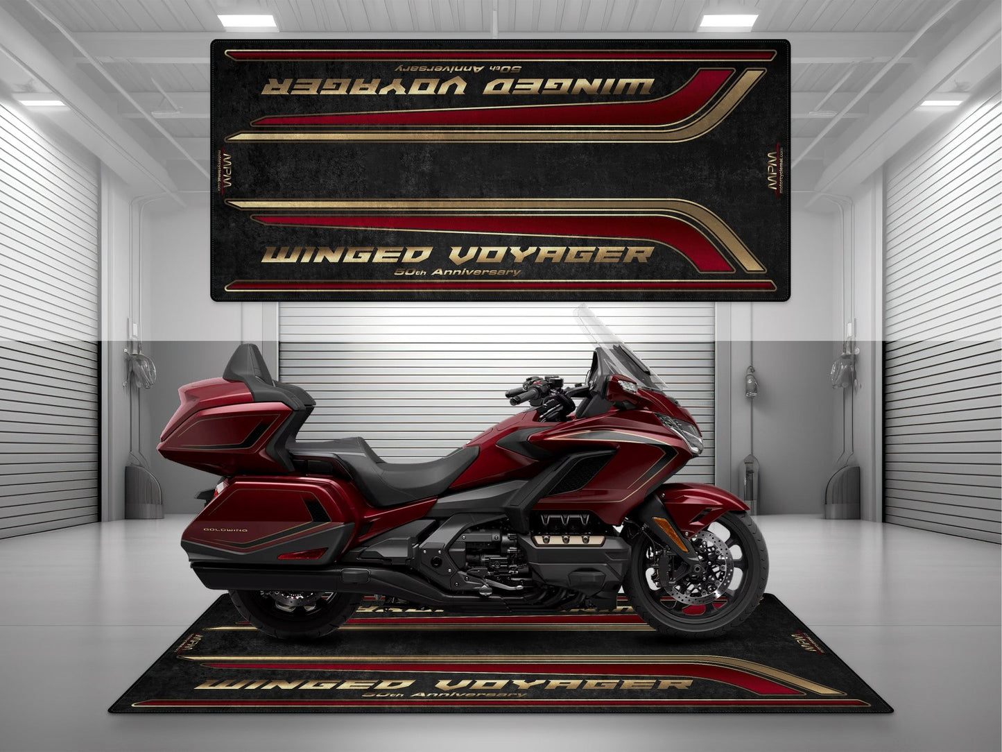 MPM Motorcycle Mat for Honda Goldwing 50th Anniversary - MM4211