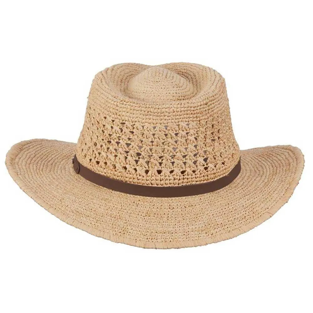 Scala Puerto- Straw Fedora Hat (Closeout)
