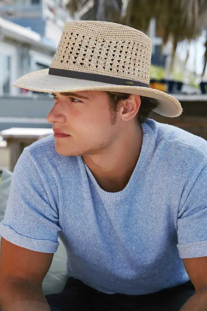 Scala Puerto- Straw Fedora Hat (Closeout)