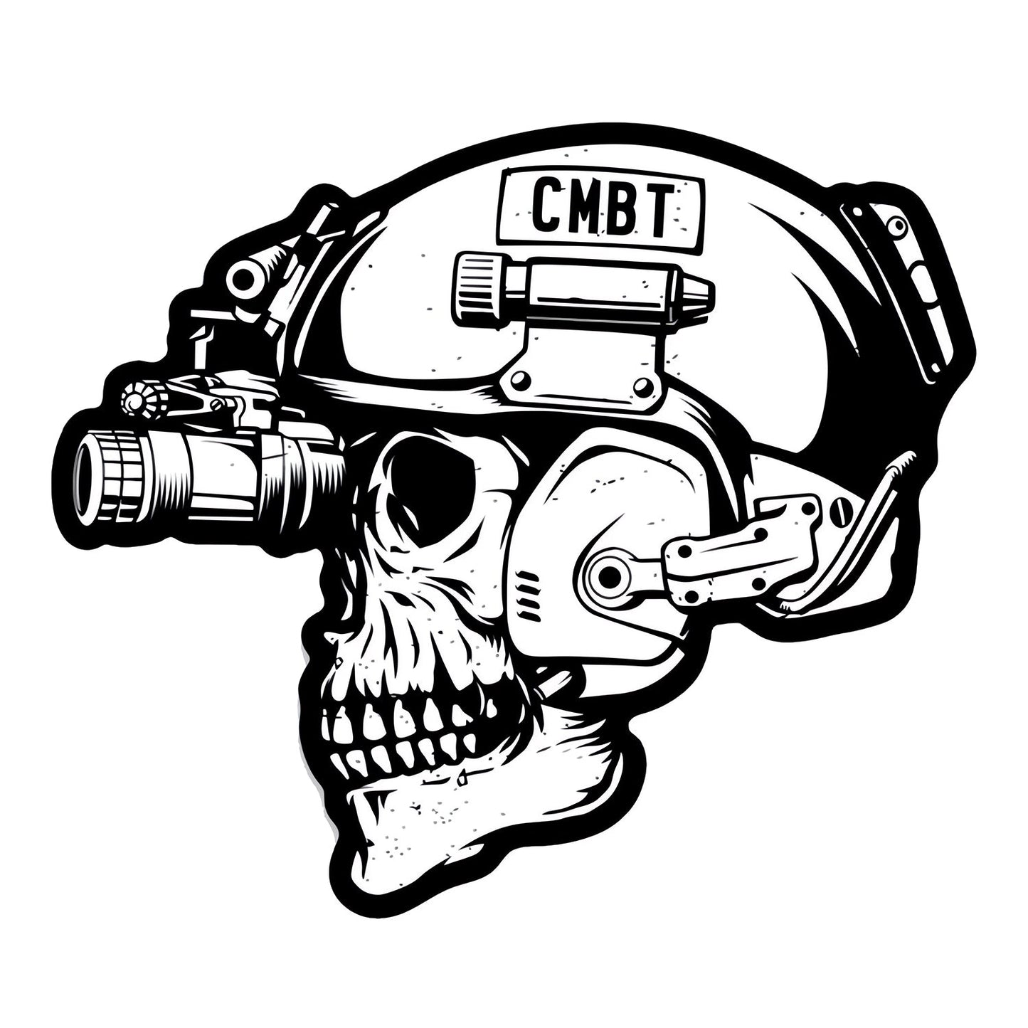 Skull Operator CMBT Decal Sticker