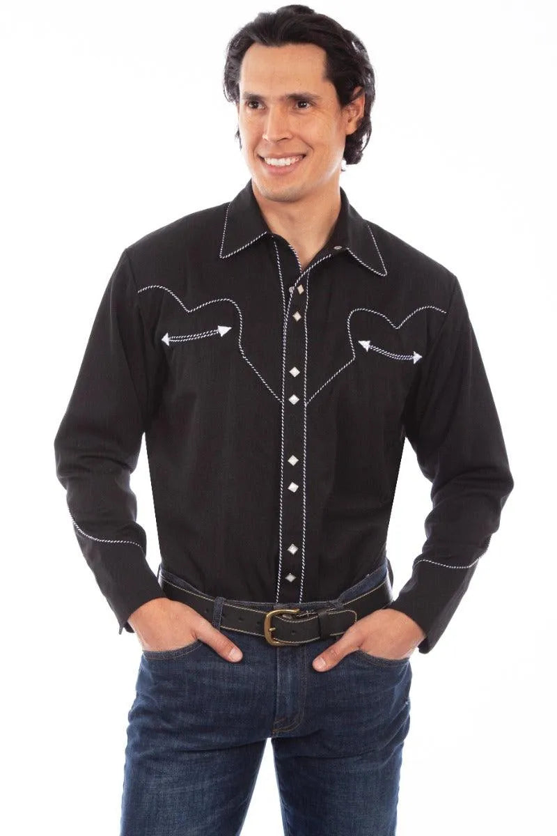 Scully Candy Cane - Men's Western Shirt