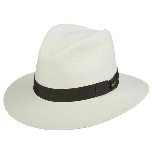 Scala Edgewood - Panama Straw Fedora Hat