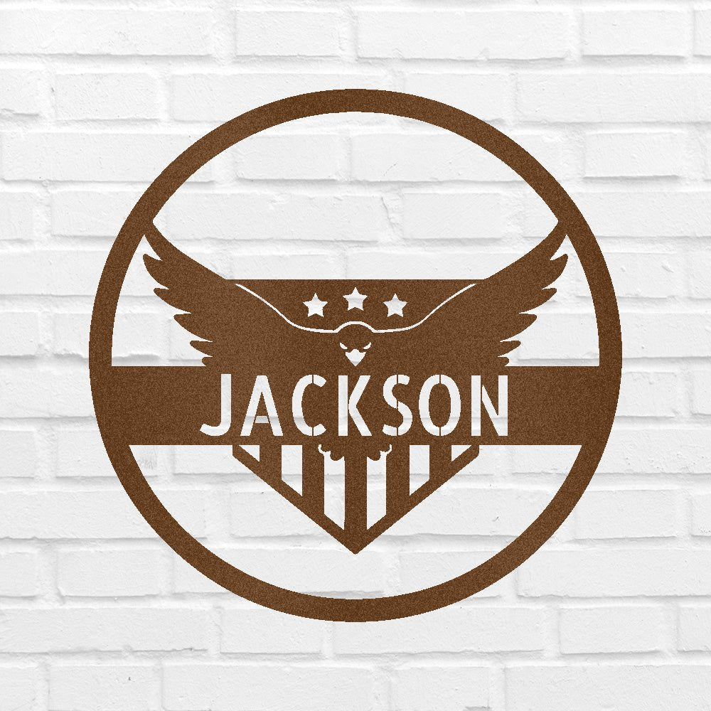 Attacking Eagle Personalized Gifts - Custom Metal Sign