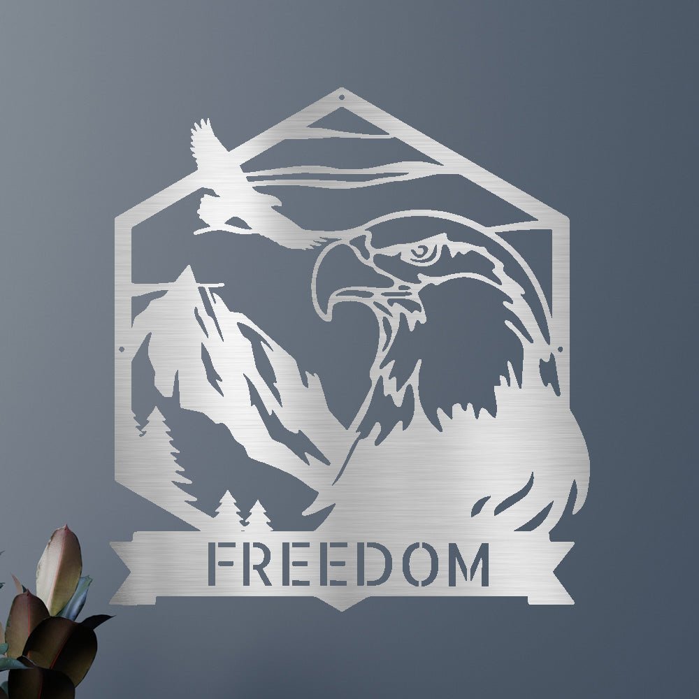 Bald Eagle Personalized Gifts - Custom Metal Sign