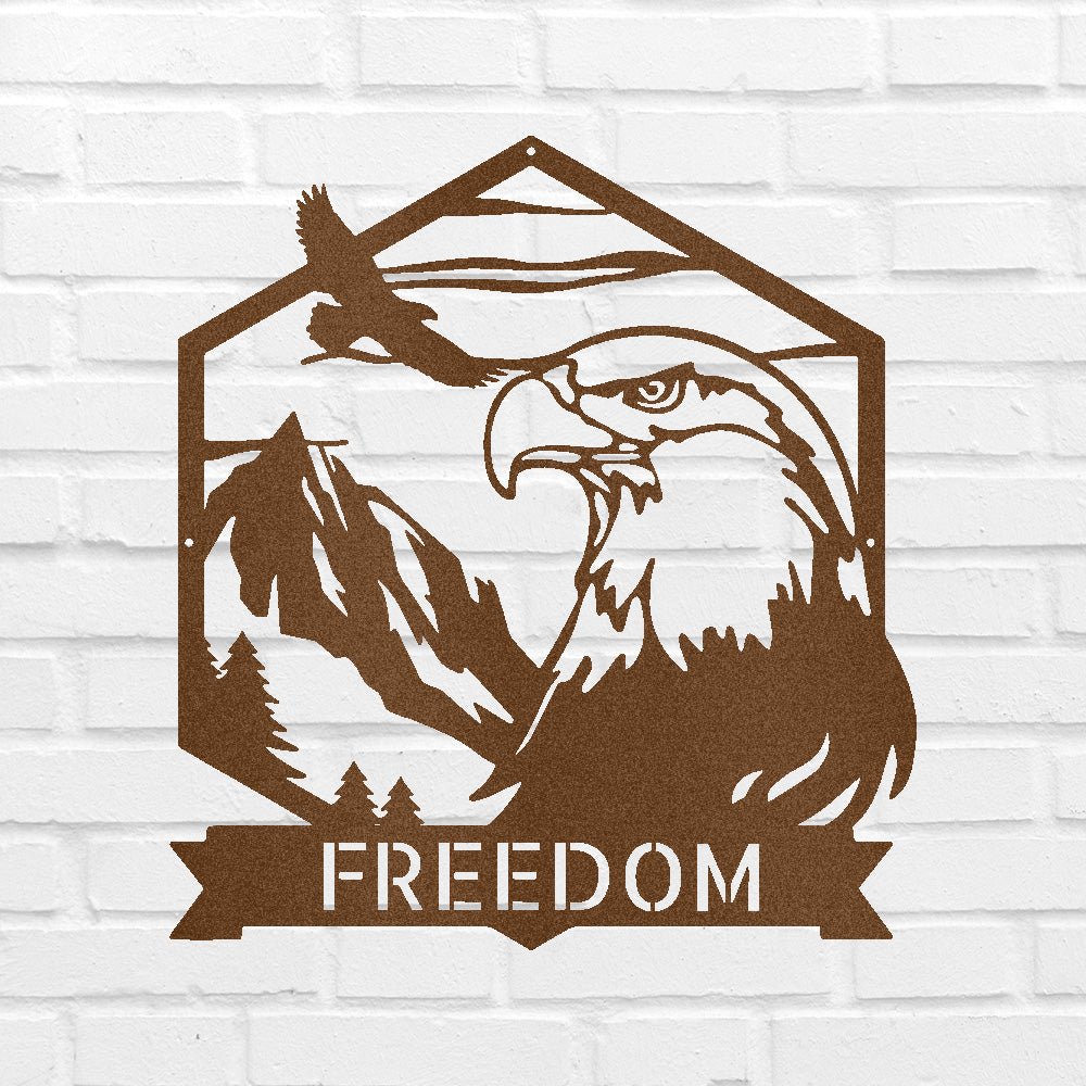 Bald Eagle Personalized Gifts - Custom Metal Sign