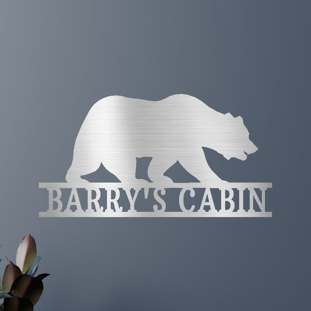 Bear Personalized Gifts - Custom Metal Sign