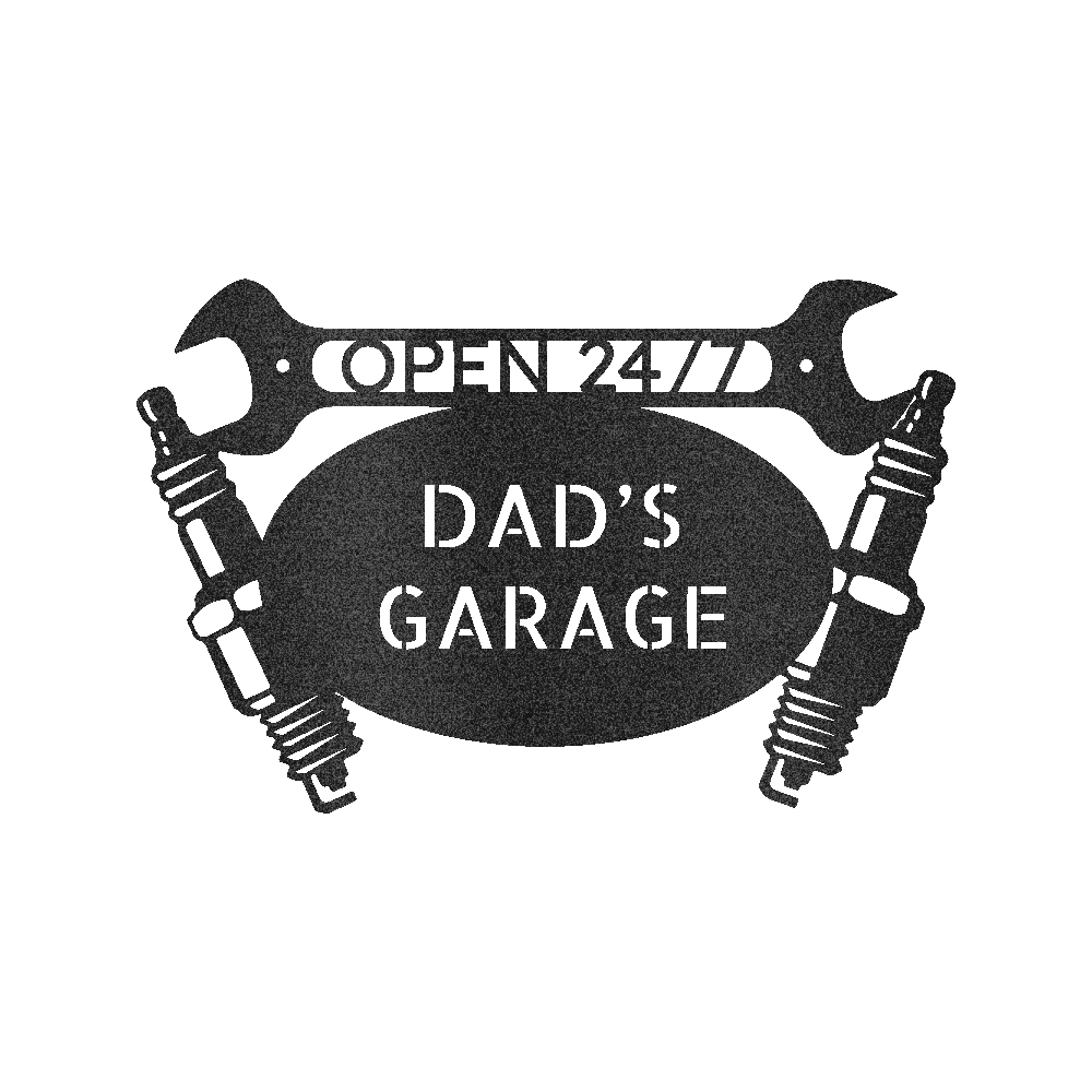Car Dad's Garage Personalized Gifts - Custom Metal Sign