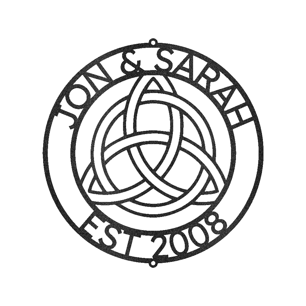 Celtic Knot Ring Personalized Gifts - Custom Metal Sign