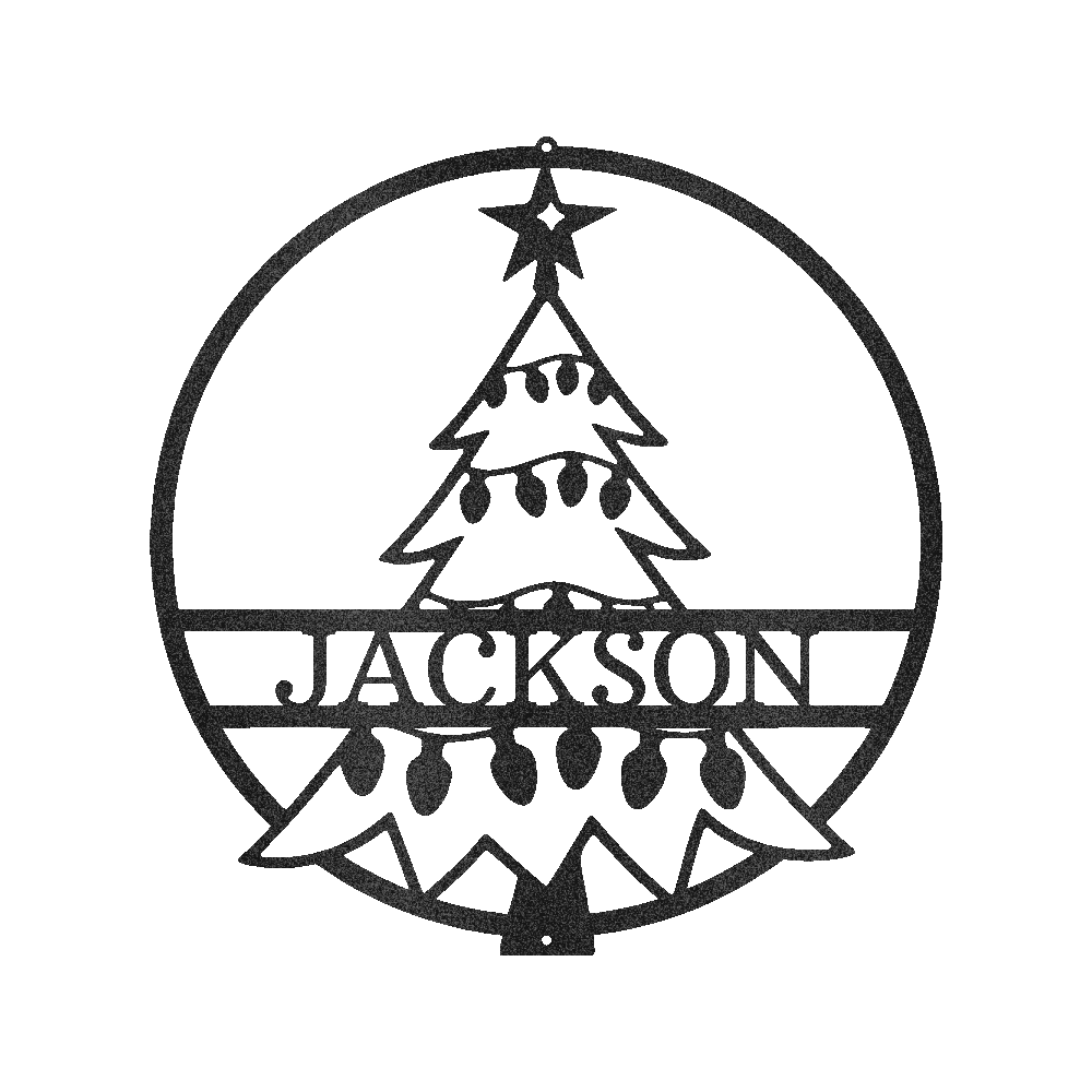 Christmas Tree Personalized Gifts - Custom Metal Sign