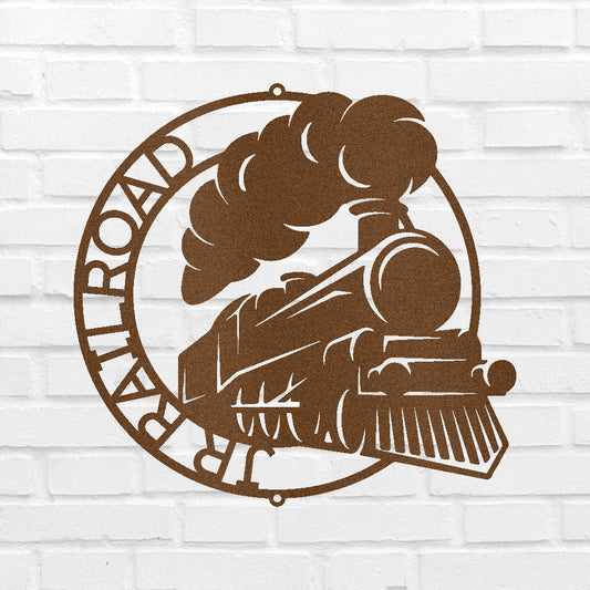 Classic Train Rail Road Ring Personalized Gifts - Custom Metal Sign