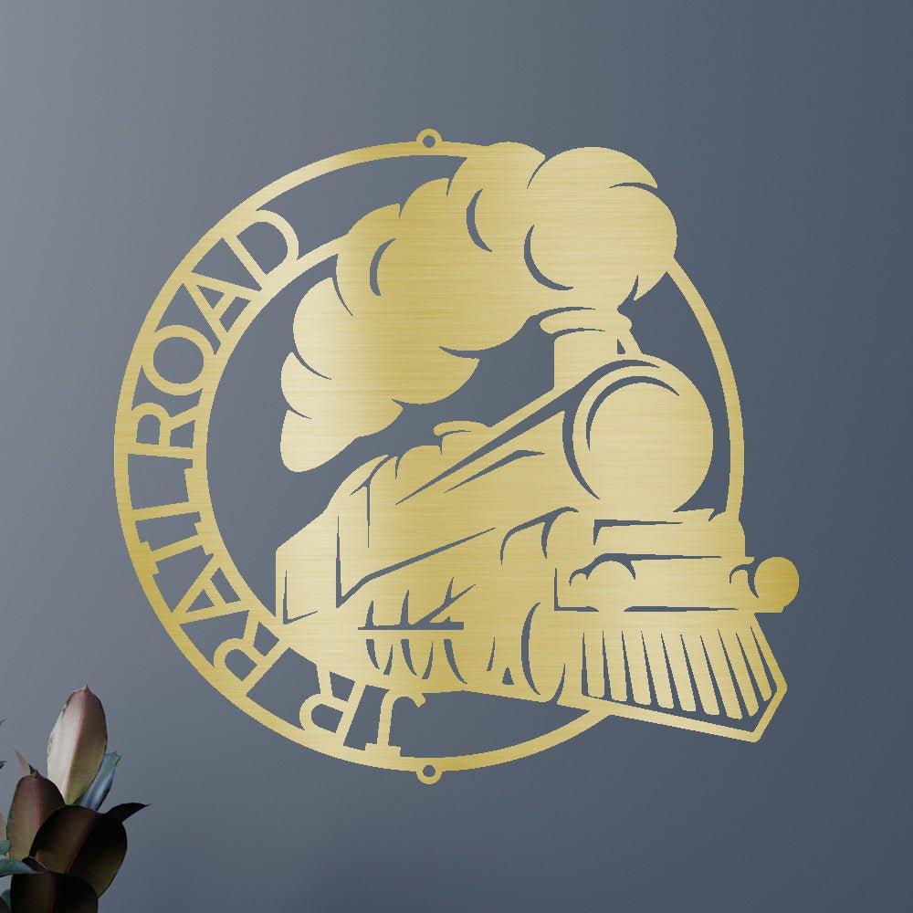 Classic Train Rail Road Ring Personalized Gifts - Custom Metal Sign