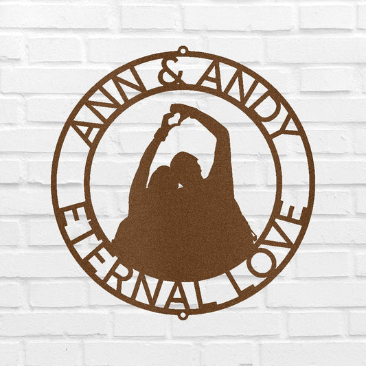 Couple Name Personalized Gifts - Custom Metal Sign, Anniversary/Wedding Gift