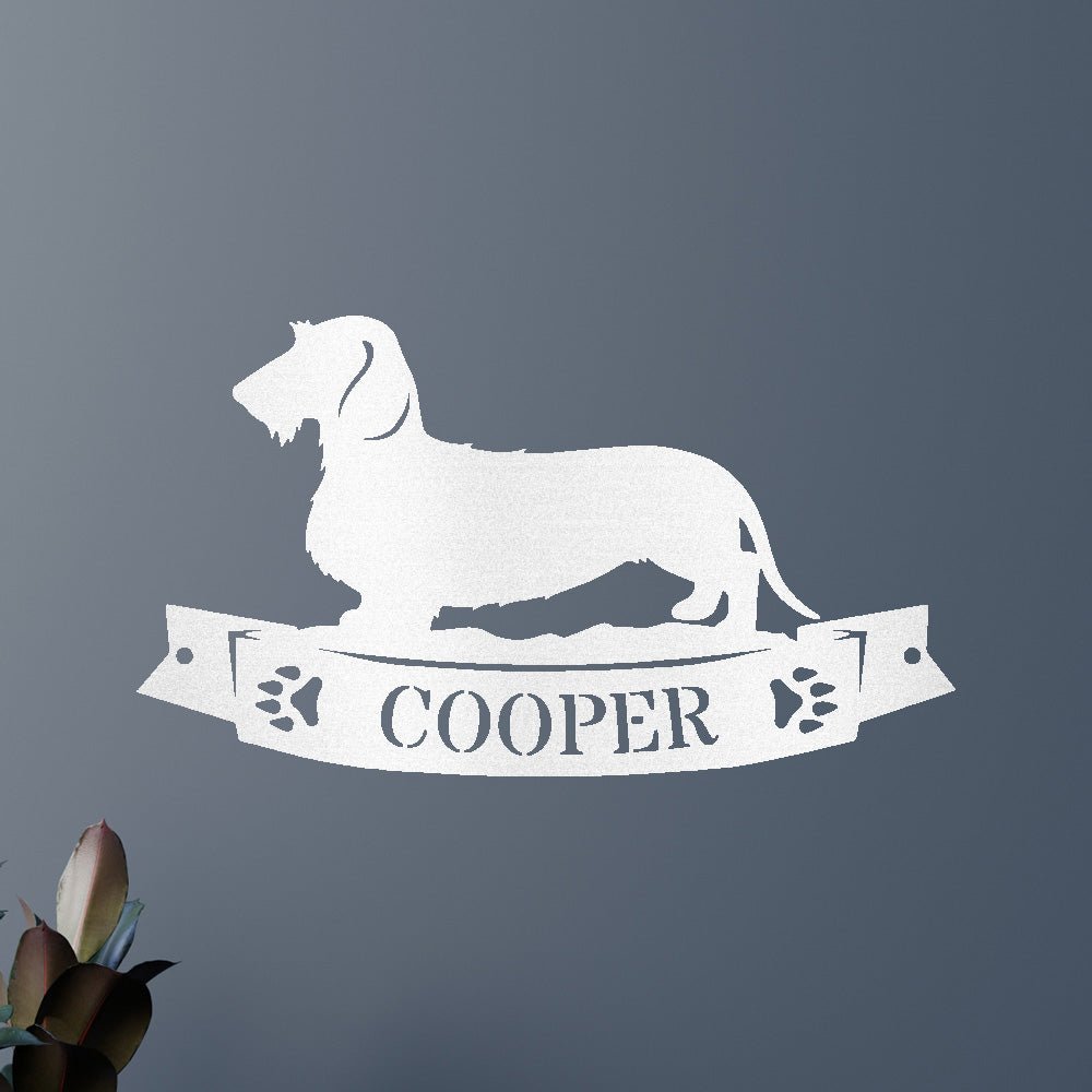 Dachshund Banner Personalized Gifts - Custom Metal Sign