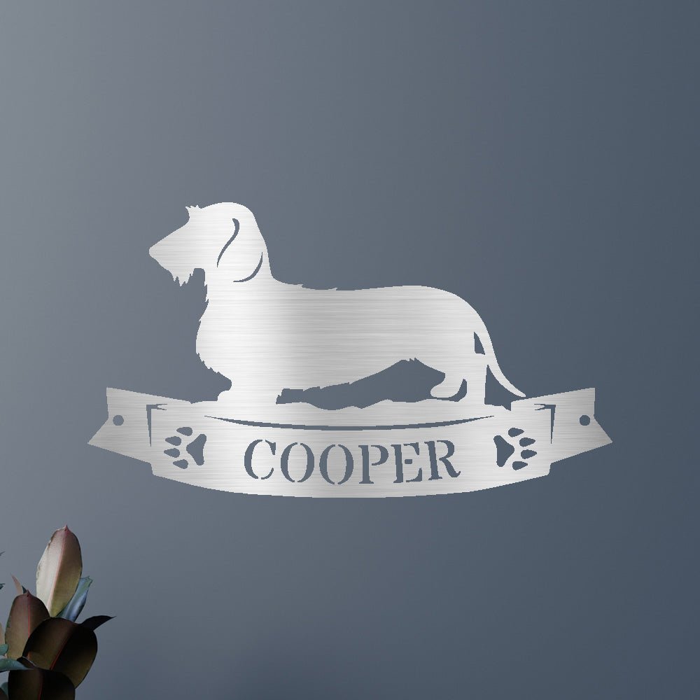 Dachshund Banner Personalized Gifts - Custom Metal Sign