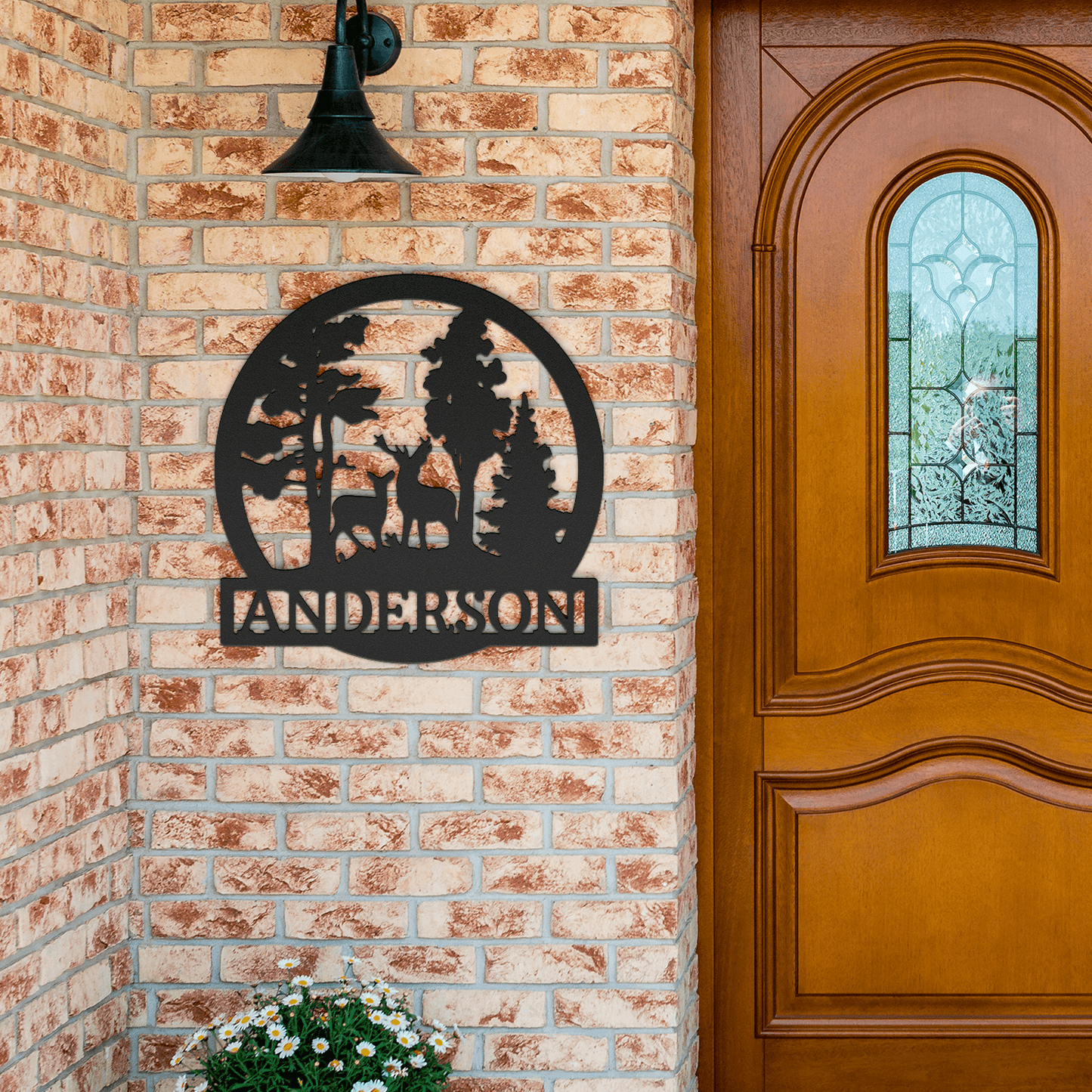 Deer Text Personalized Gifts - Custom Metal Sign, Anniversary/Wedding/Housewarming Gift