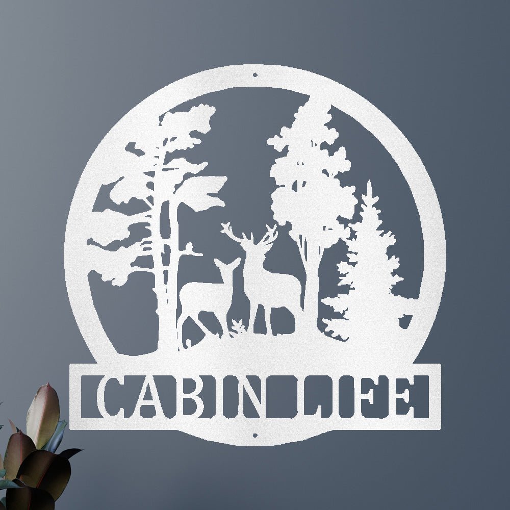 Deer Text Personalized Gifts - Custom Metal Sign, Anniversary/Wedding/Housewarming Gift