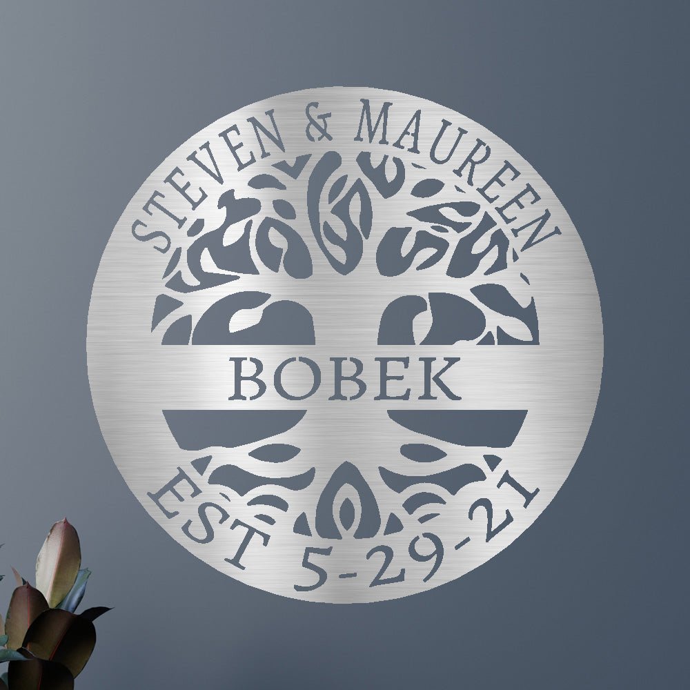 Elaborate Tree Of Life Sign - Custom Metal Sign