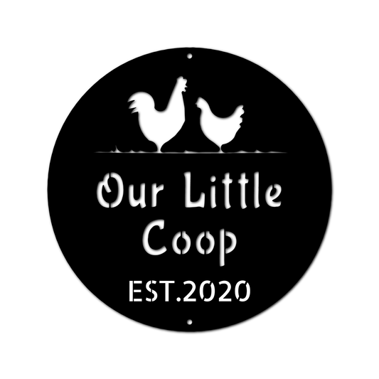 Farmer Chicken Coop Personalized Gifts - Custom Metal Sign