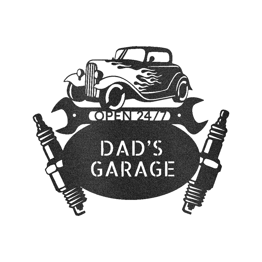 Garage Sign - Custom Metal Sign, Gift For Him, Christmas Gifts For Dad