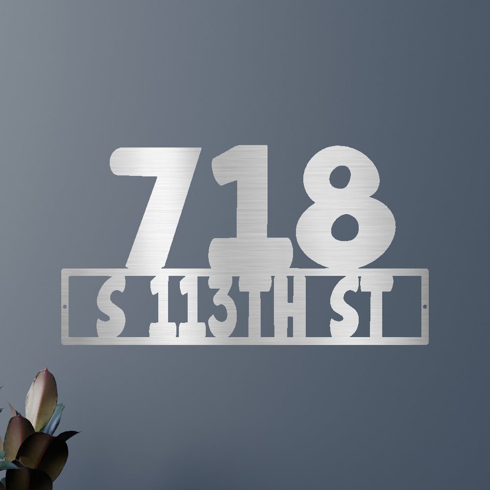 Home Address Personalized Gifts - Custom Metal Sign