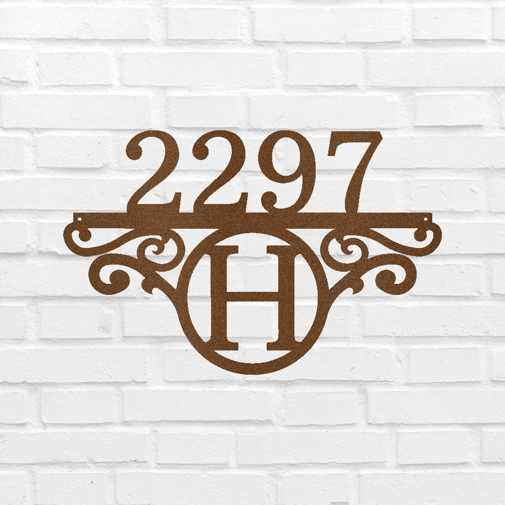 Initial Address Personalized Gifts - Custom Metal Sign