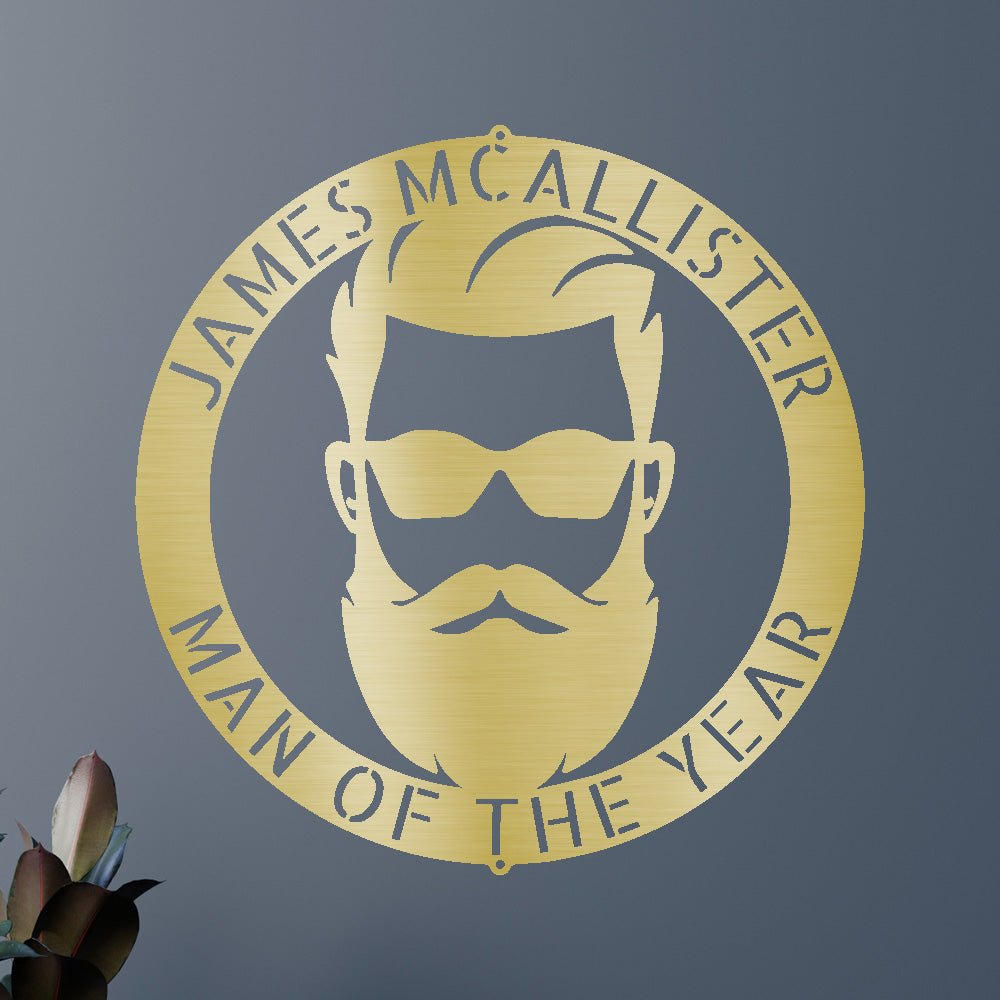 Manly Personalized Gifts - Custom Metal Sign
