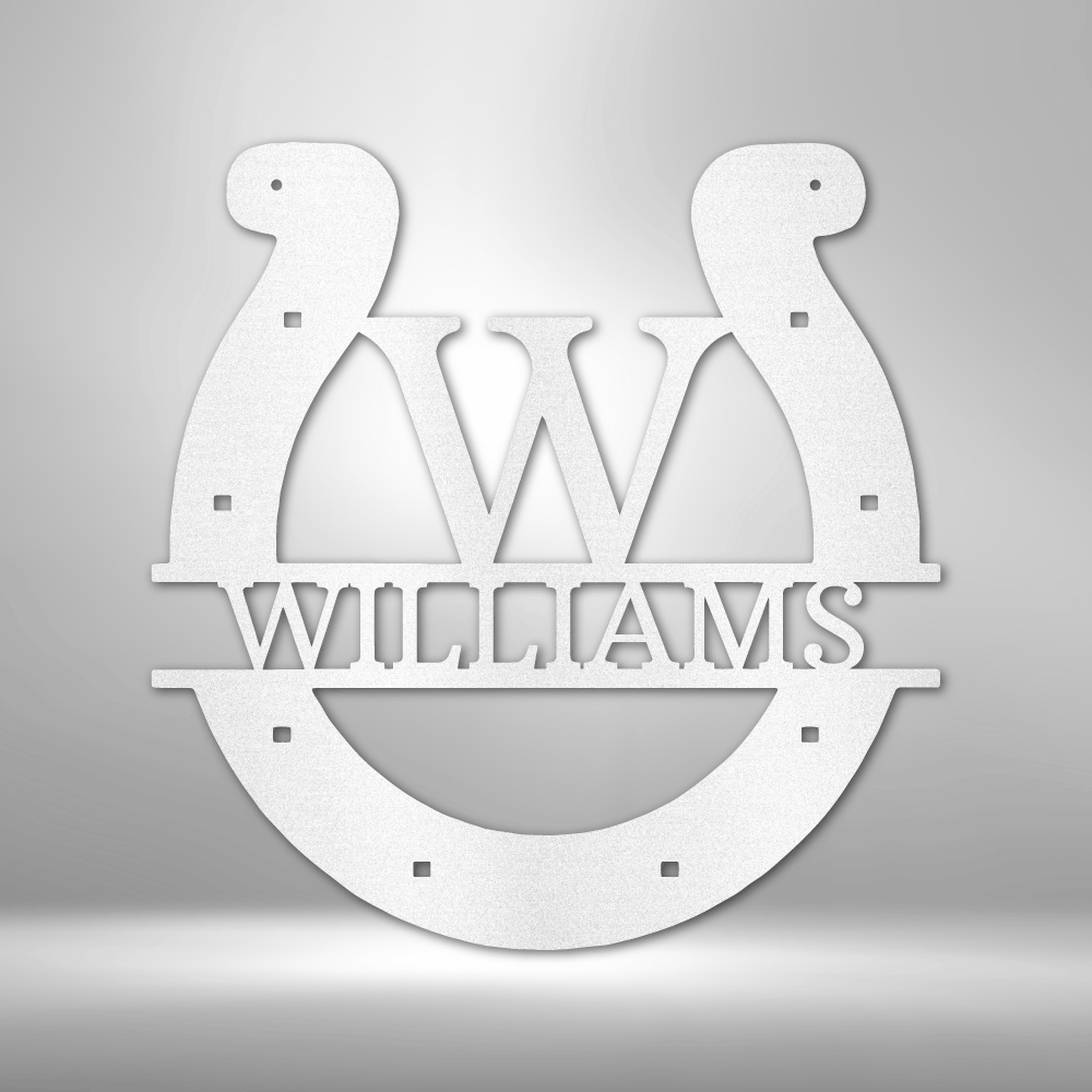 Horseshoe Personalized Gifts - Custom Metal Sign
