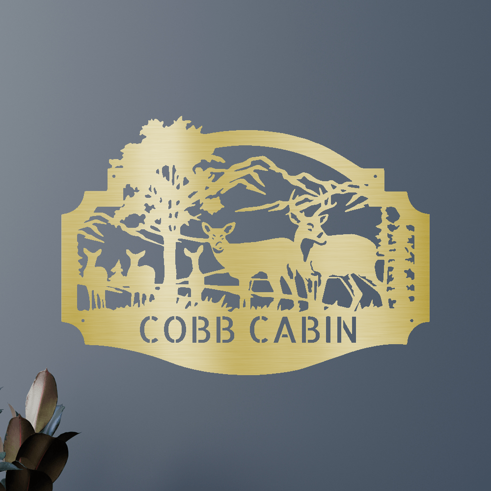 Name Metal Sign - Custom Metal Sign, Anniversary/Wedding/Housewarming/Christmas Gift