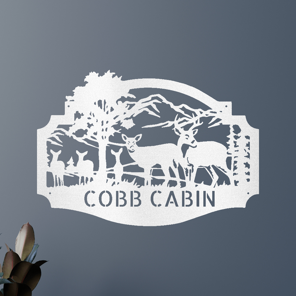 Name Metal Sign - Custom Metal Sign, Anniversary/Wedding/Housewarming/Christmas Gift