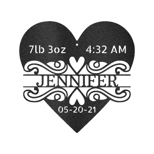 Newborn Love Personalized Gifts - Custom Metal Sign