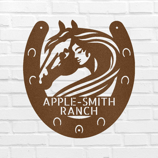 Wedding Gift Personalized Gifts - Custom Metal Sign, Horse Owner, Housewarming Gifts