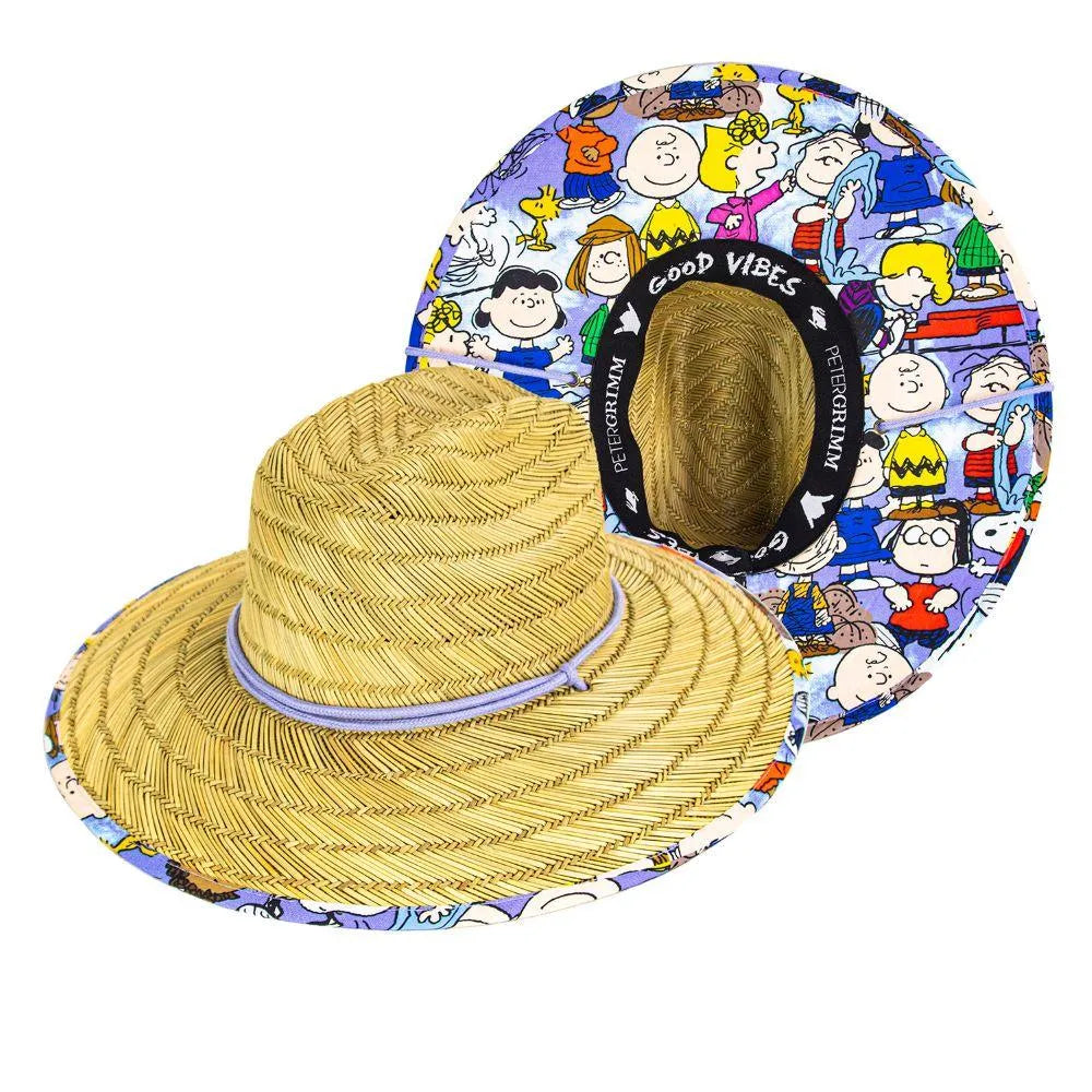 Peter Grimm Peanuts Characters - Rye Straw Lifeguard Hat