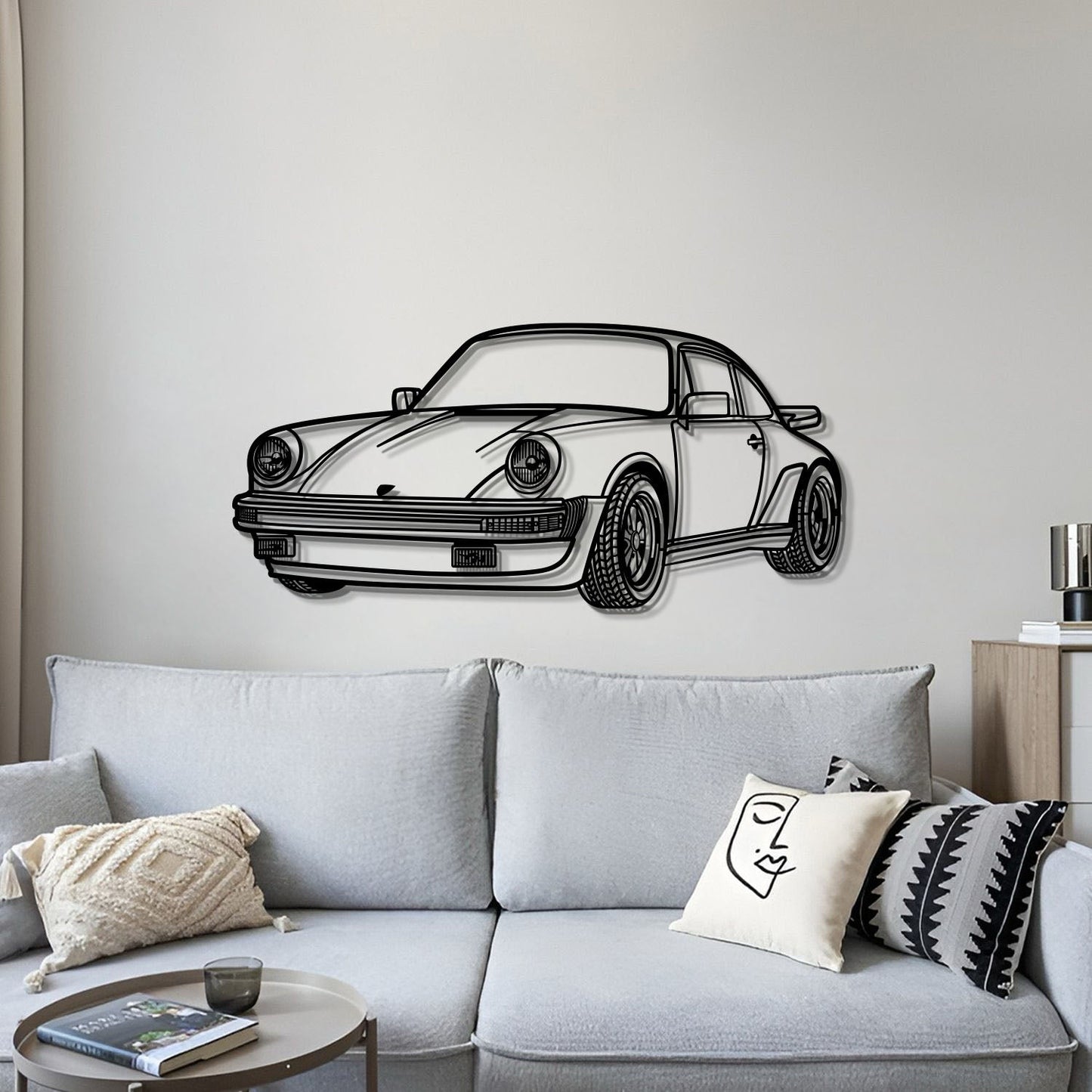 911 930 Perspective Metal Car Wall Art - MT0459