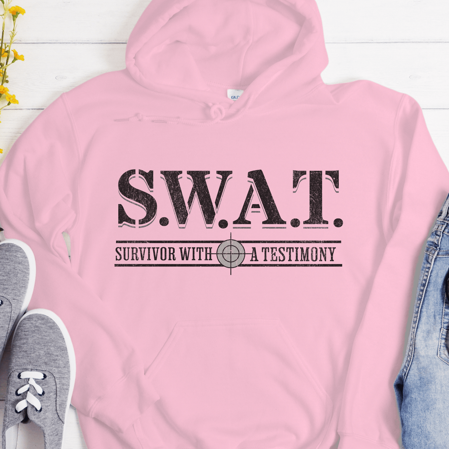 Recovery Hoodie | Inspiring Sobriety |  S.W.A.T. - Survivor With a Testimony