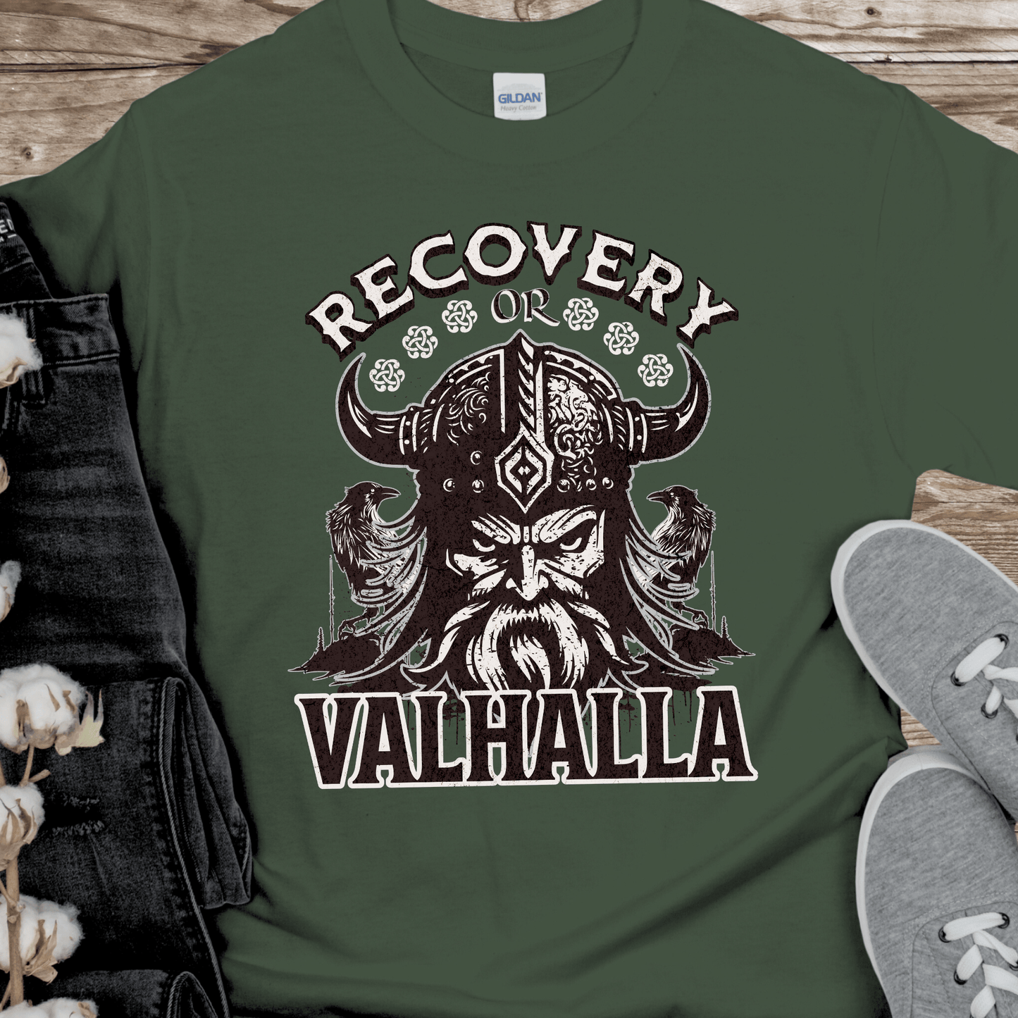 Recovery T-Shirt | Inspiring Sobriety |  Recovery or Valhalla