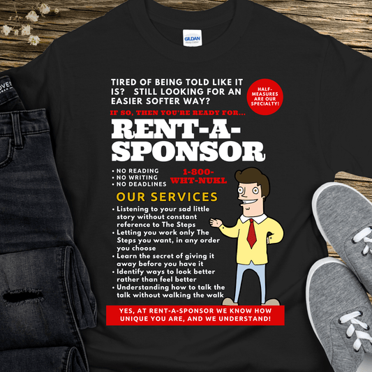 Recovery T-Shirt | Inspiring Sobriety |  Rent-A-Sponsor