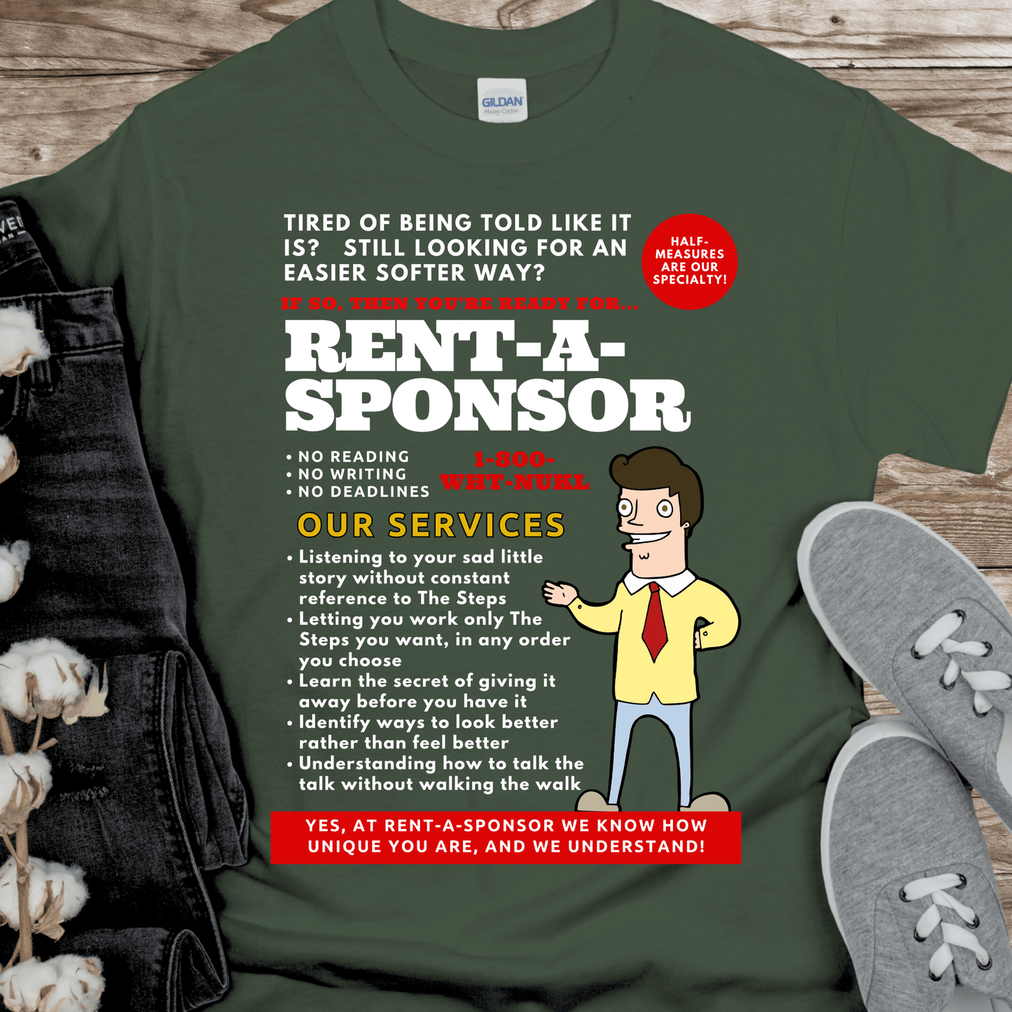 Recovery T-Shirt | Inspiring Sobriety |  Rent-A-Sponsor