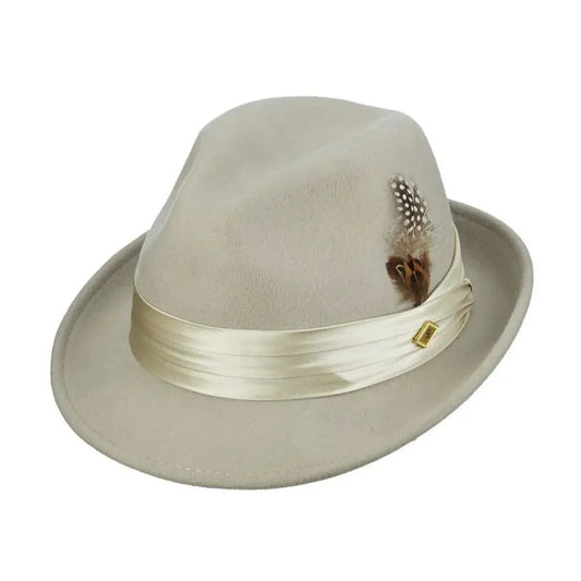 Stacy Adams Johnston - Soft Wool Felt Fedora Hat (Closeout)