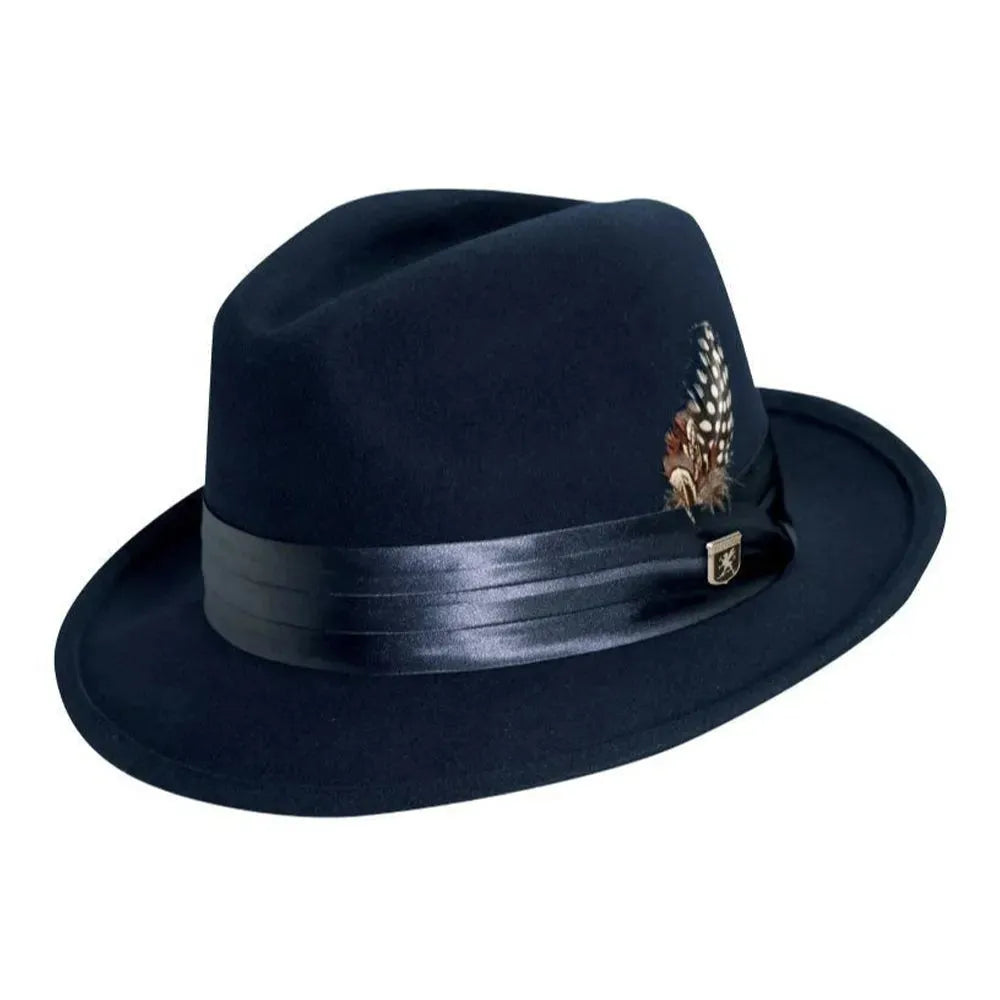 Stacy Adams Johnston - Soft Wool Felt Fedora Hat