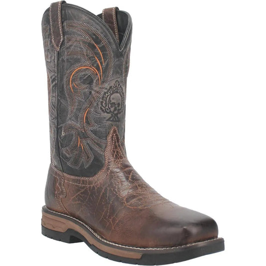 Laredo Hawke (Safety Toe) - Men's Leather Cowboy Work Boot (Closeout)