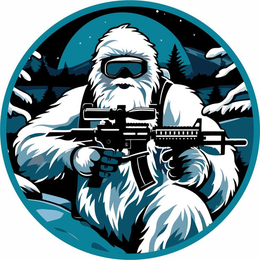 STICKER - Alpine Avenger Tactical Yeti:  Master Mountain Warfare Certified!