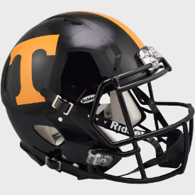 Tennessee Volunteers Full Size Authentic Speed Football Helmet  Dark Mode Black - NCAA