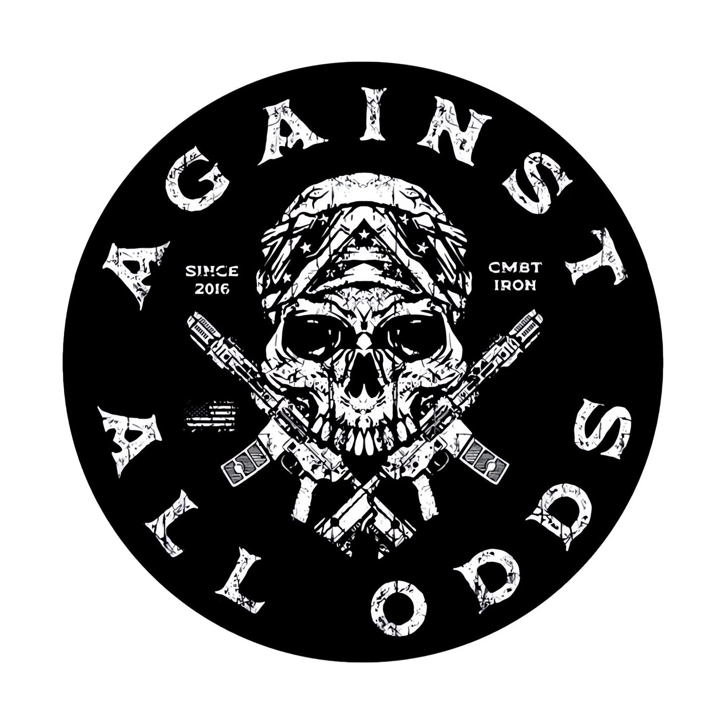 Against All Odd's Skull Decal