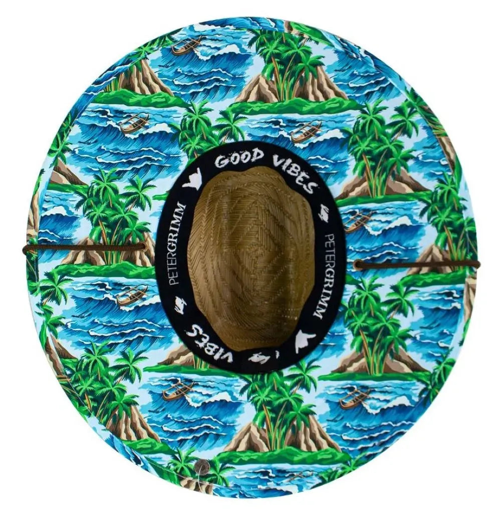 Peter Grimm Waves - Rye Straw Lifeguard Hat