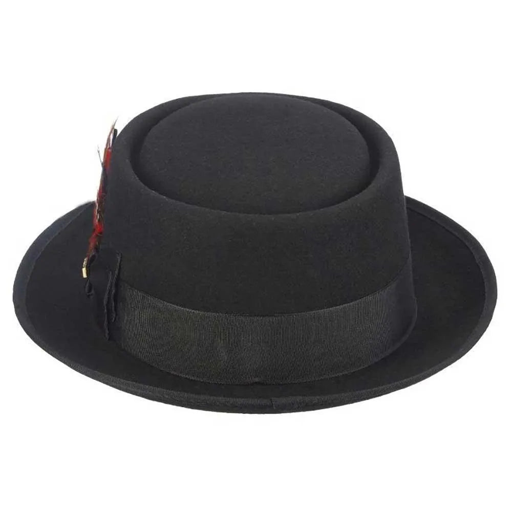 Scala Encore - Structured Wool Felt Pork Pie Hat