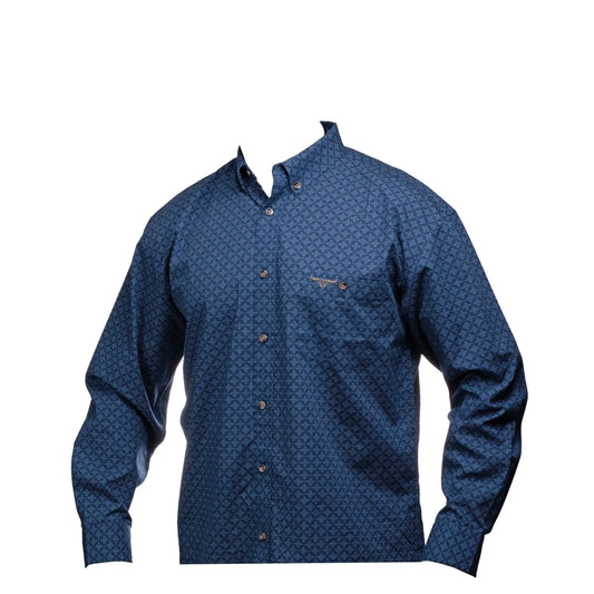 Bullhide Western Shirt ( Blue Diamond ) - Men's Western Shirt